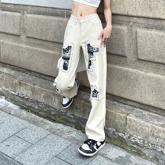High Street Spice Girl's Broken Denim Pants
