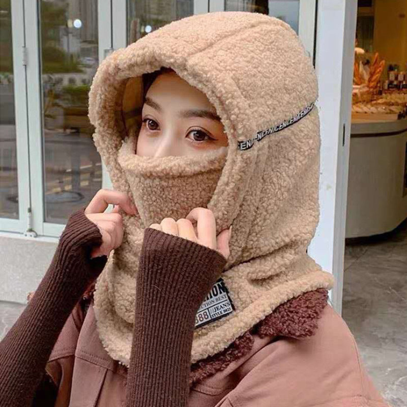 Women's One-piece Sweater Hat Warm In Winter