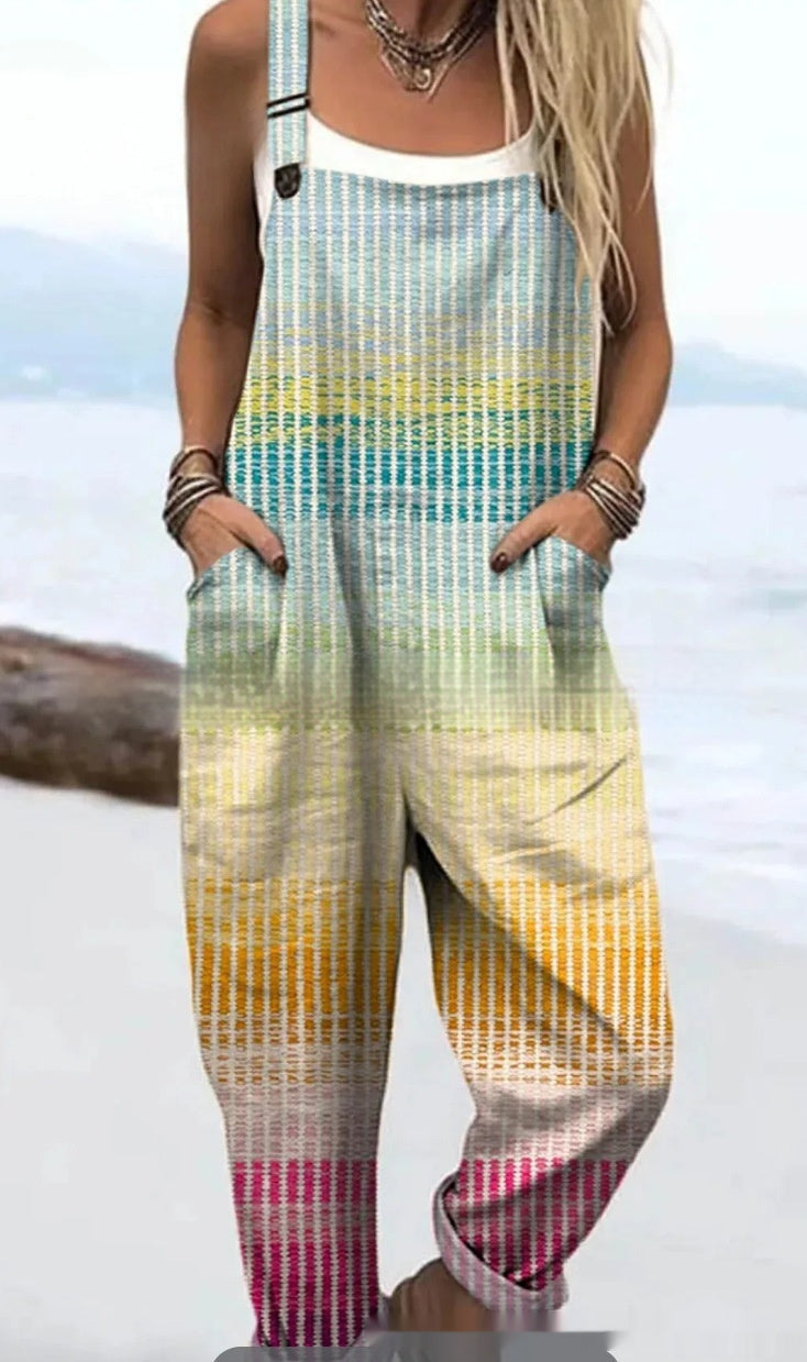 Women's Summer Digital 3D Printing Casual Suspenders
