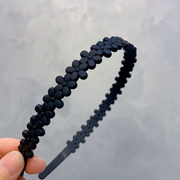 Rubber Paint Frosted Headband Candy Color Head Buckle Fixer Anti-broken Hair Accessories