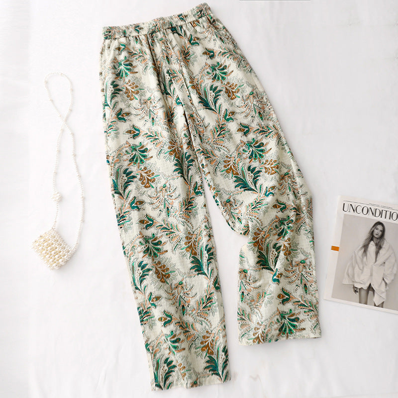 Womens Casual Versatile Wide Leg Pants