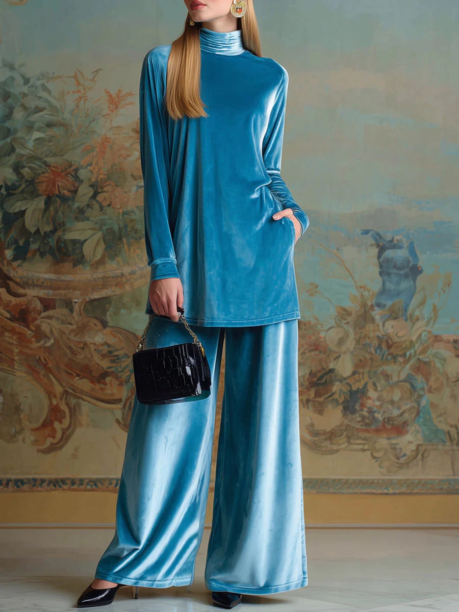 Side-split Design On The Top Pairs Perfectly With Wide-leg Pants