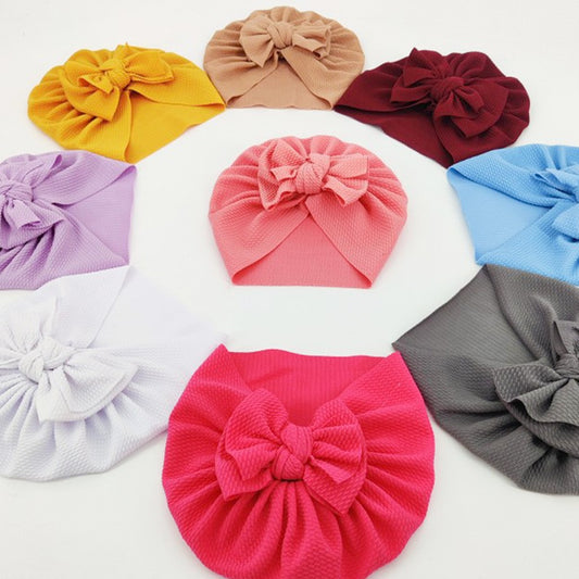 European And American Children's Cute Warm Tire Hat With Bow