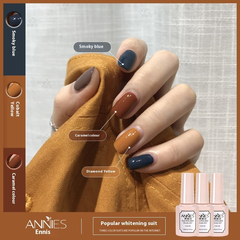 Women's Three-color New Ice Jelly Nude Color Gel Nail Polish Suit