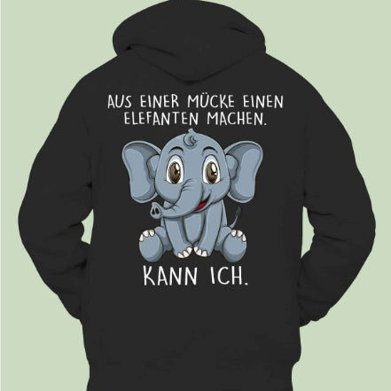 Korean Loose Hoodie Elephant Print Long Sleeve Loose Style