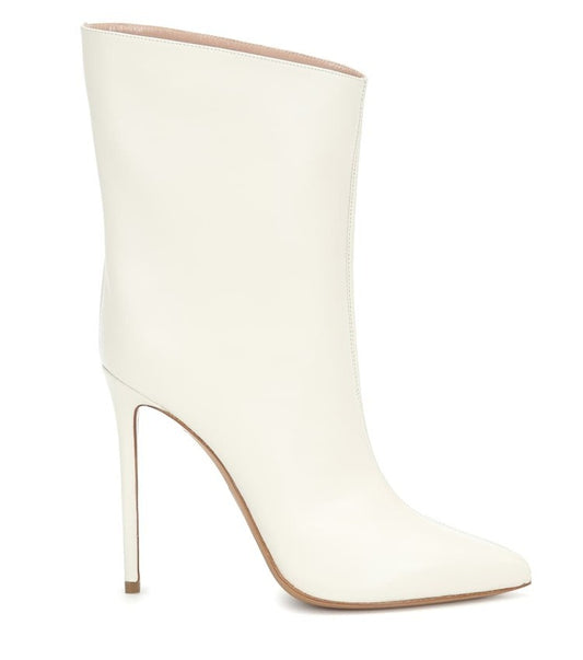 New High Heel Pointed Toe Sleeve Ankle Boots Plus Size