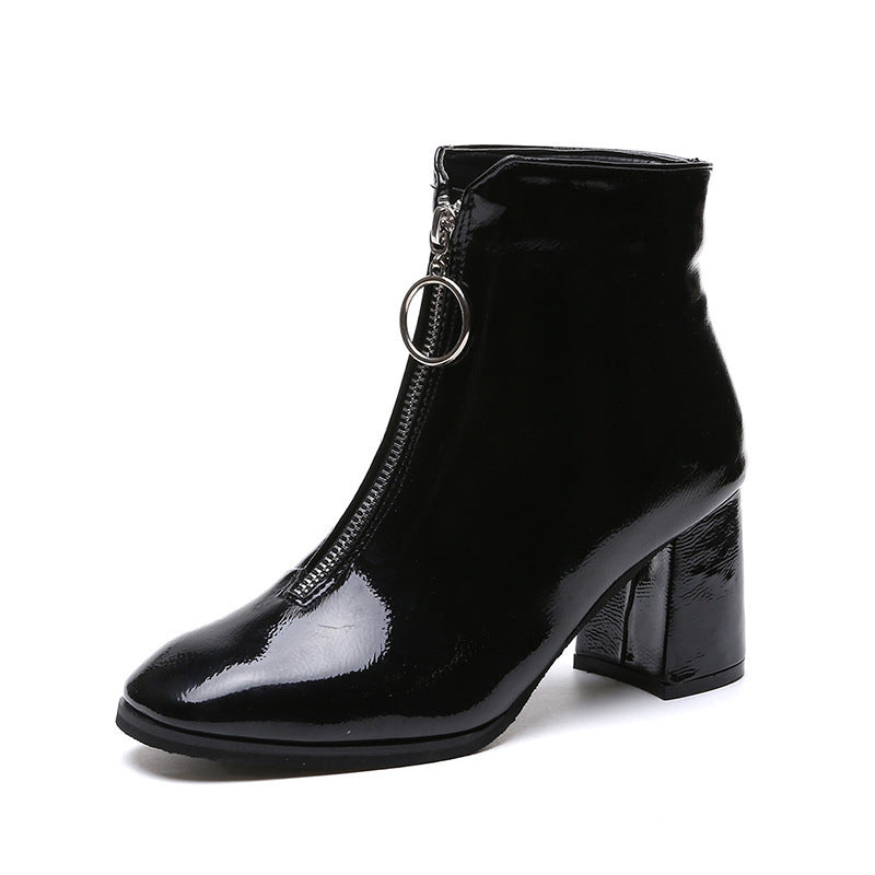 Autumn and winter thick heel Martin boots