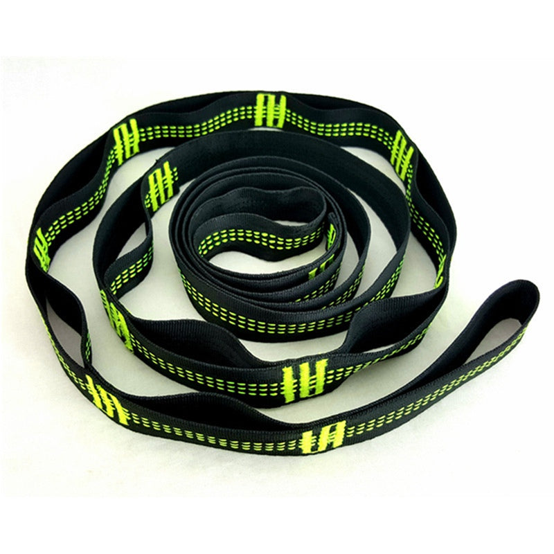 Outdoor hammock straps swing tree tied rope