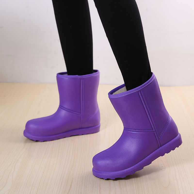 Women's Shoes Mid-calf Length Snow Boots Warm With Velvet