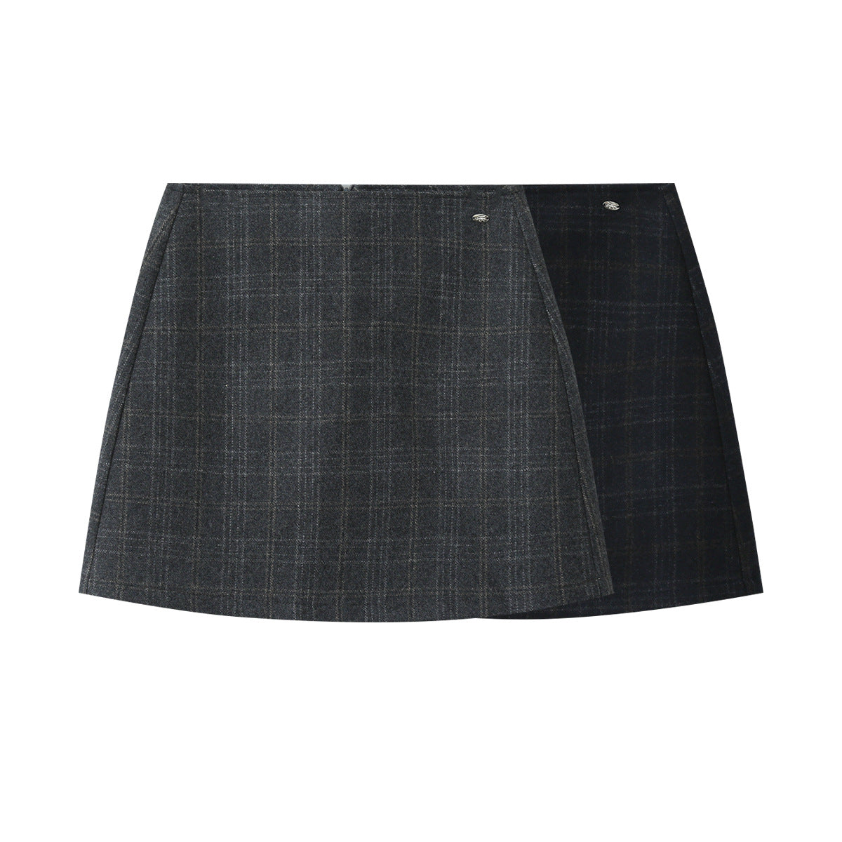 Korean Retro Plaid Women's Autumn High-waist Design Skirt