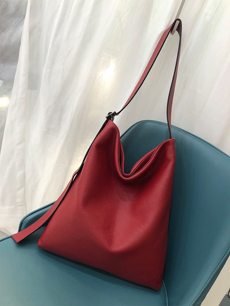 New Top Layer Cowhide Natural Fall Crossbody Shoulder Bag
