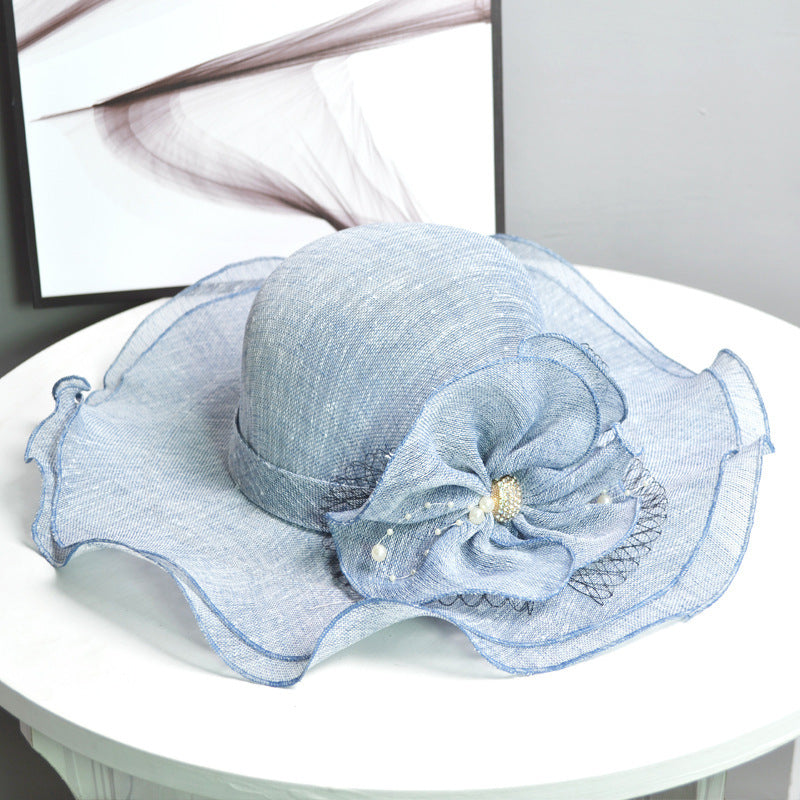 Women's Linen Breathable Wide-Brim Sun Hat