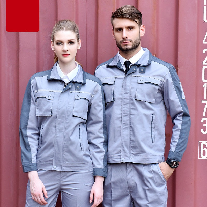 Long-sleeved Overalls Suit Wear-resistant Reflective Strip Labor Insurance Clothing