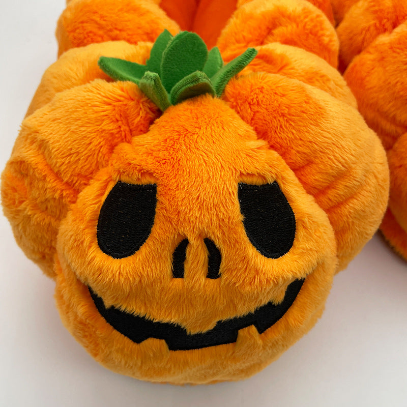 Kvinders Hjem Soveværelse Halloween Græskar Plys Hjemmesko