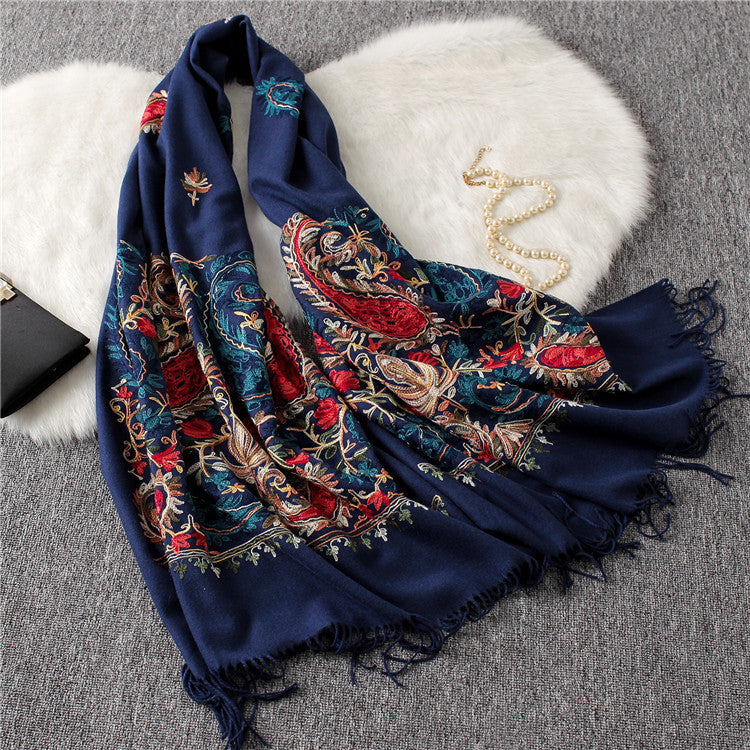 Nepal style cashmere cotton embroidery
