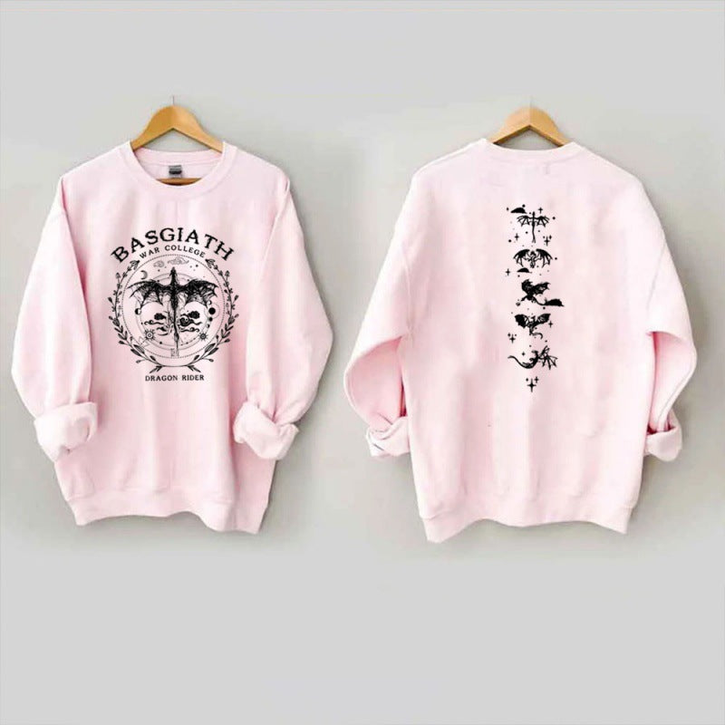 Gold Dragon Fourth Wing Sweatshirt Basgiath
