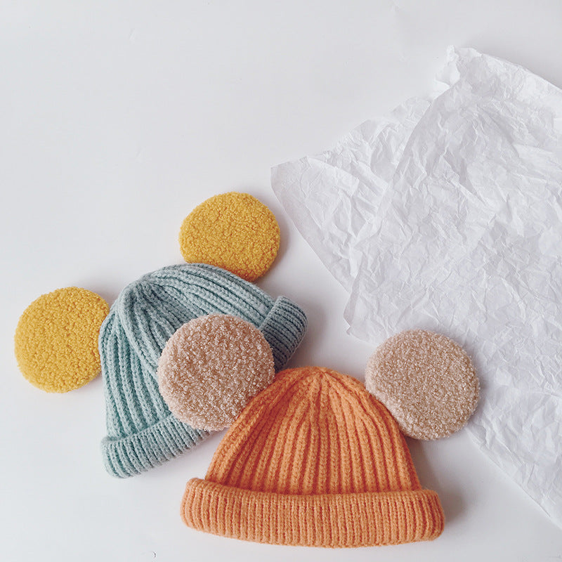 Cartoon Big Ears Children Woolen Cap