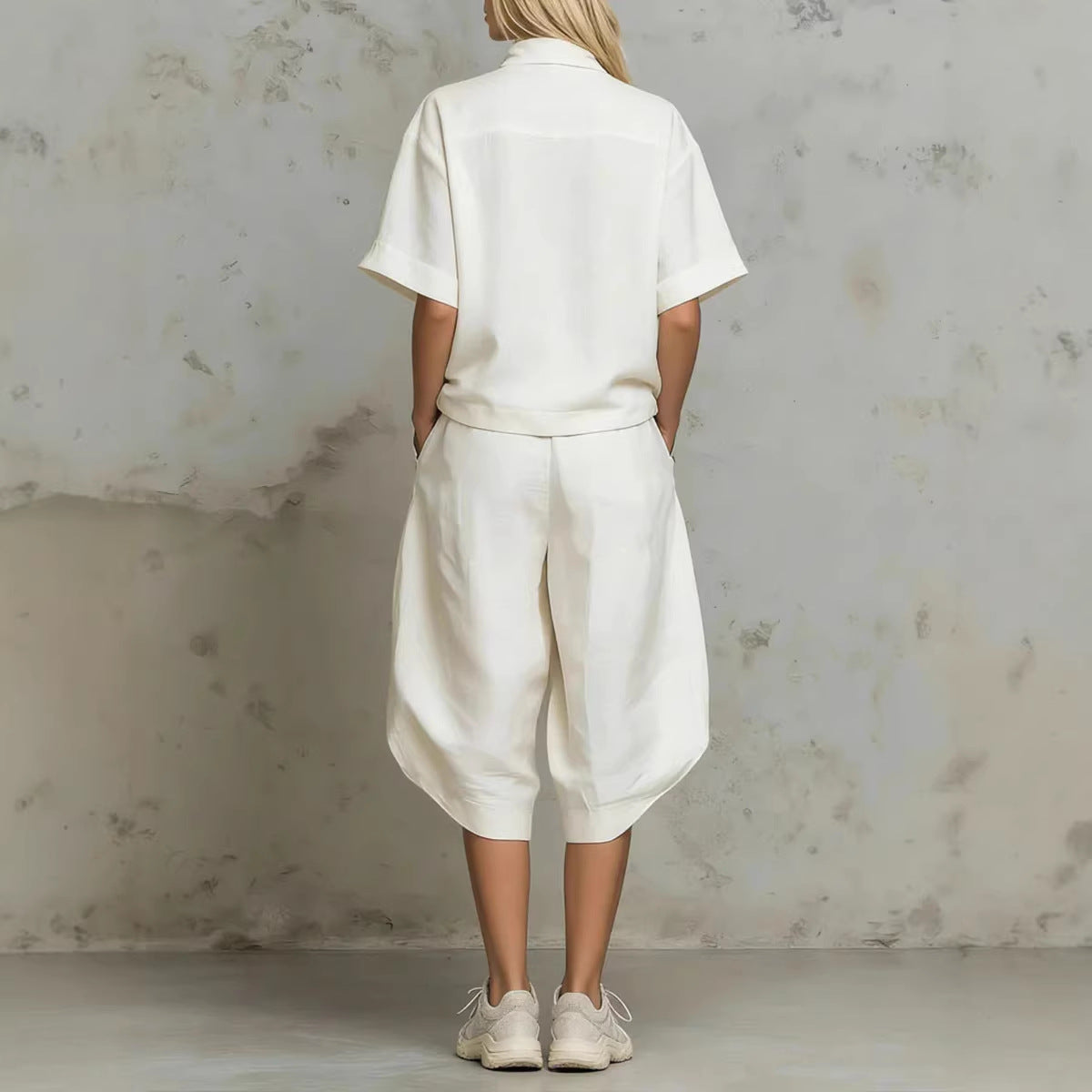 Summer Plus-Size Loose Elegant Casual Chic Youthful Fashionable Sportswear Set