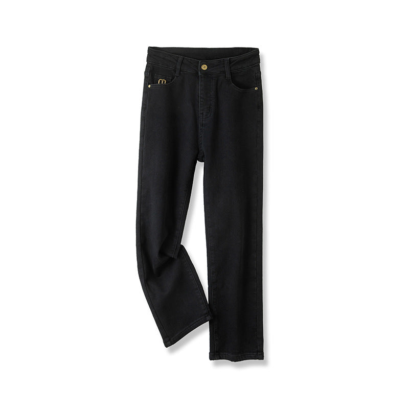Women's Cropped Straight Dralon Jeans