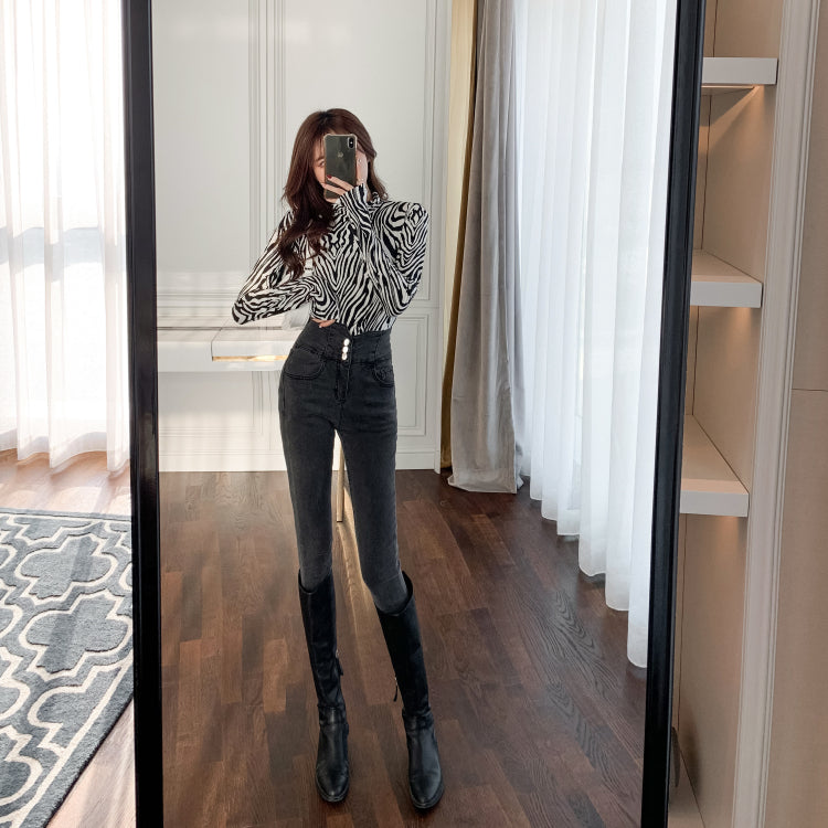 Plus Velvet Slimming All-Match Pencil Pants