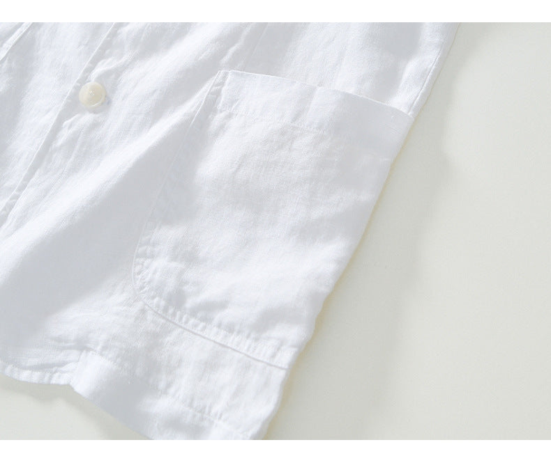 Japanese-style Retro Casual Small Suit Men's Linen