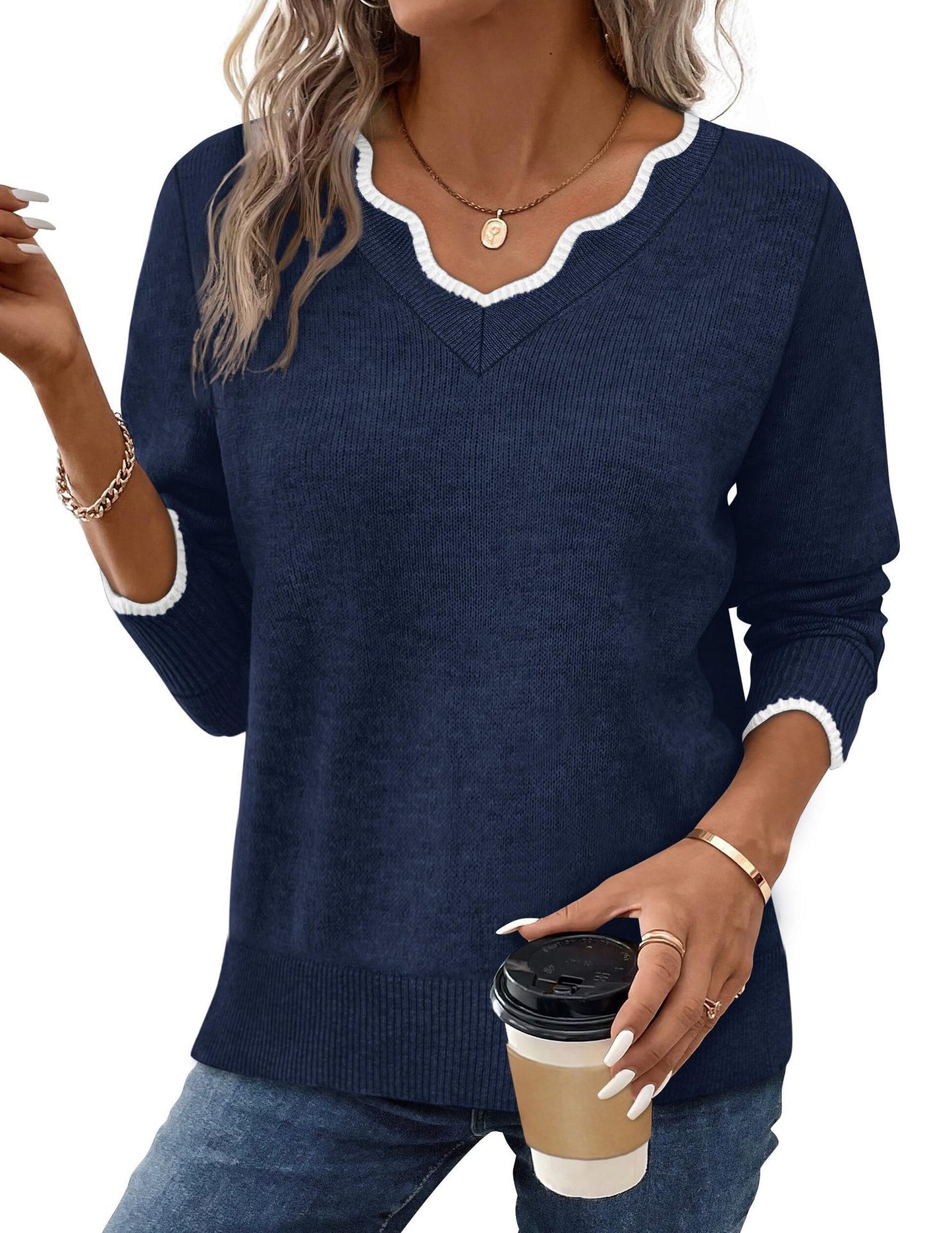 Fashionable And Versatile Women's Pullover Top