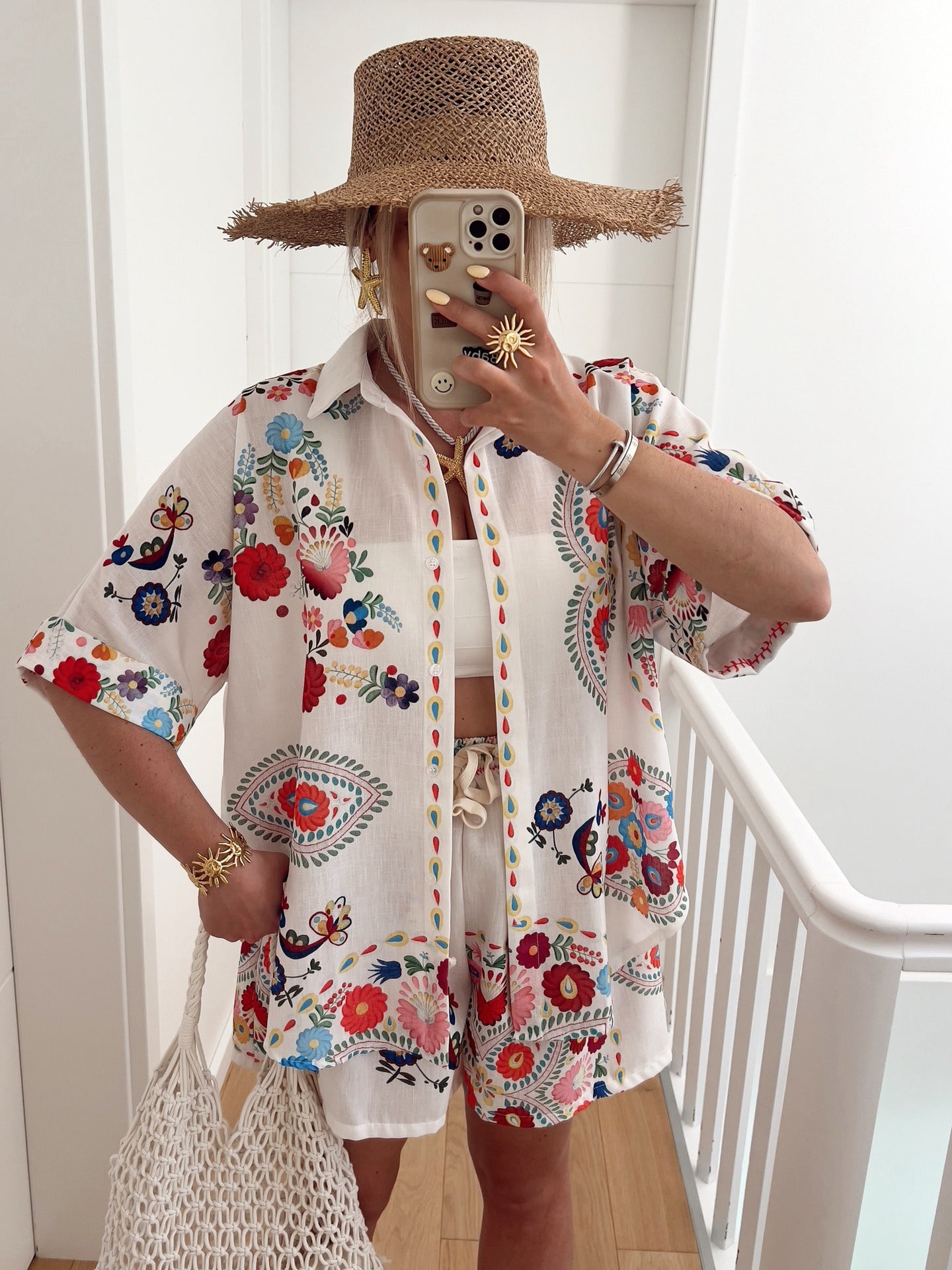 Casual Fashion Linen Shirt Set For Women