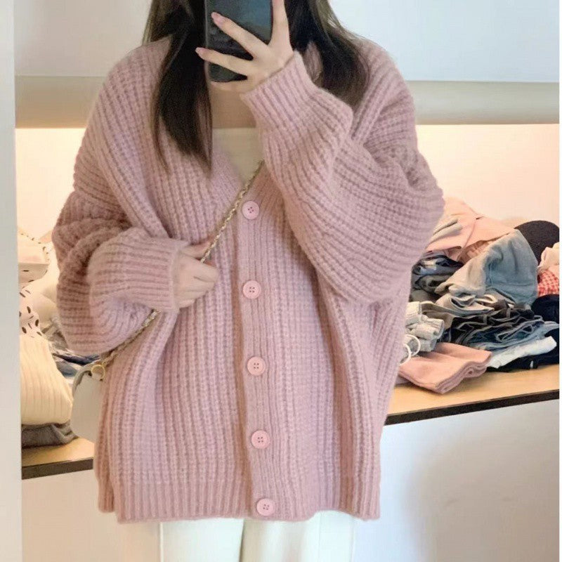Sweater Cardigan Autumn Coat Idle Style Sweet