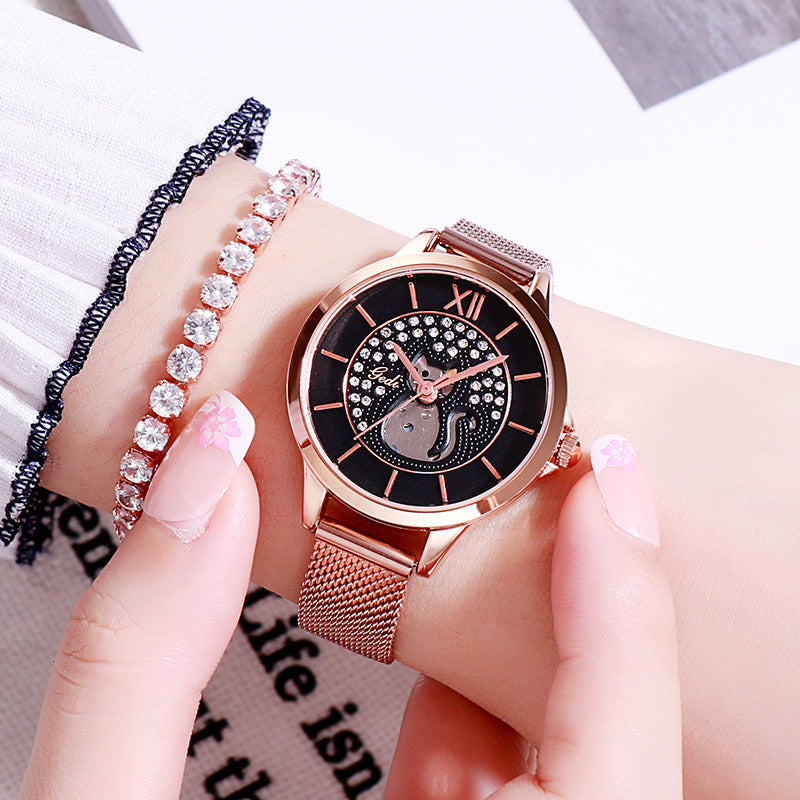New cat diamond student watch