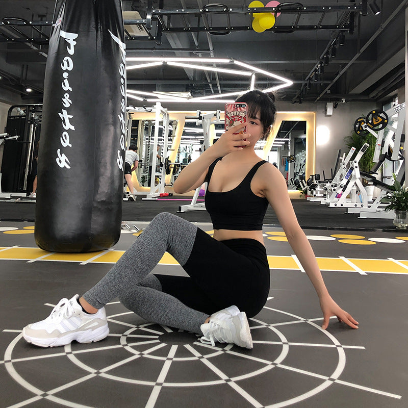 Running sexy sweaty yoga pants