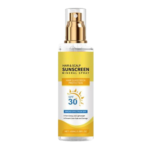 Huvud- och hårsolkräm | Hår- och hårbottensolspray 100 ml, unisex spraydimma vattentät med UV-skydd