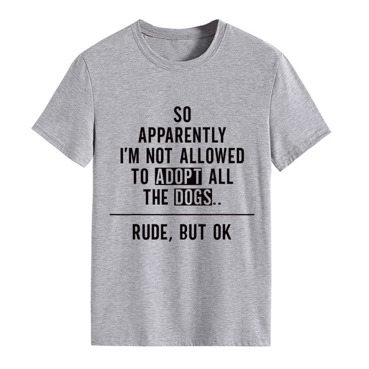 Fashion Round Neck Letter Loose Short Sleeve T-shirt For Women