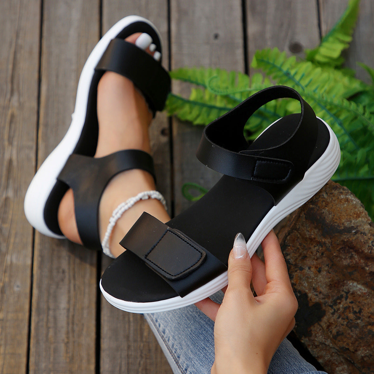Summer Women's Low Heel Beach Sandals