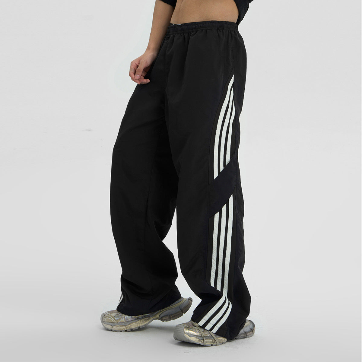 American Retro Casual Pants Quick-drying Ice Feeling Paratrooper Pants