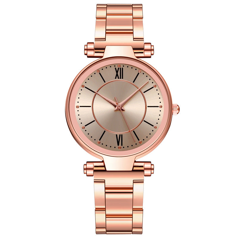 Steel belt female student casual quartz watch