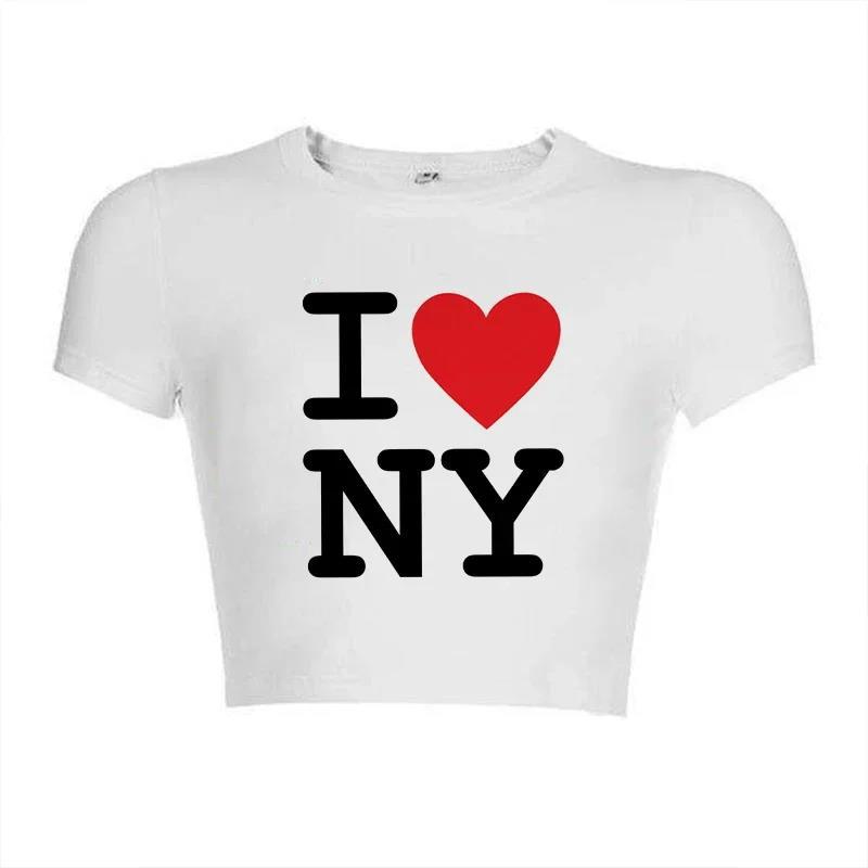 Fashion Letter Print Cute Streetwear T-shirt Short Sleeve Women