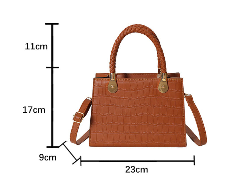 Women's Fashion Small Square Bag Solid Color