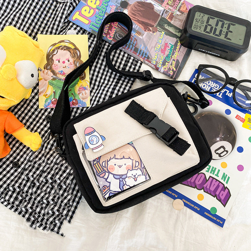 Cute Cartoon Girl Student Transparent Bag
