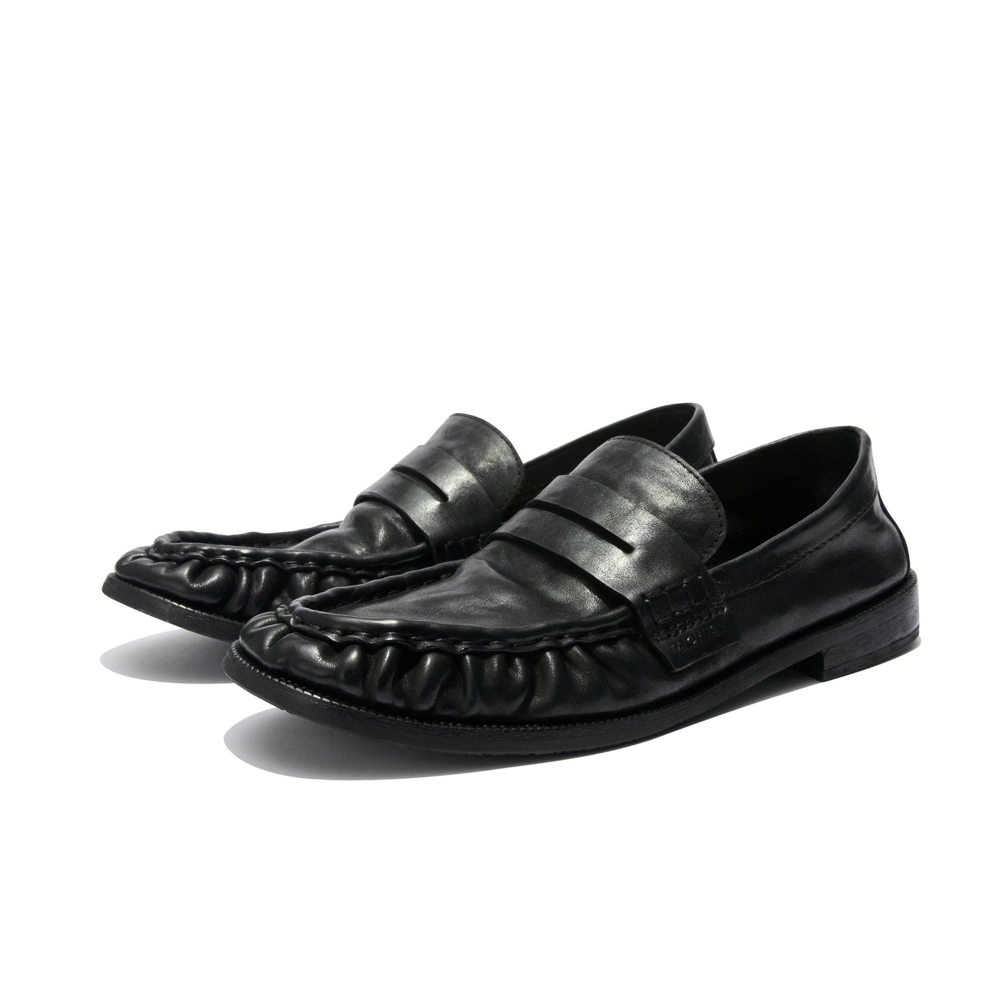 Mapi Neri Soft Crinkled Washed Leather Loafers