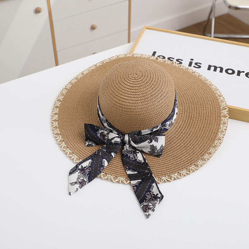 Fashionable Straw Hat Ladies Summer Sun Protection