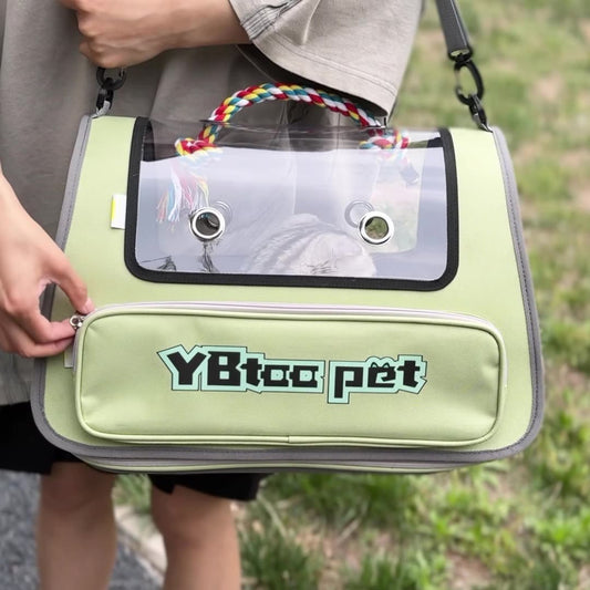 Pet Bag Portable Transparent Visual Large Capacity Pet Supplies Foldable