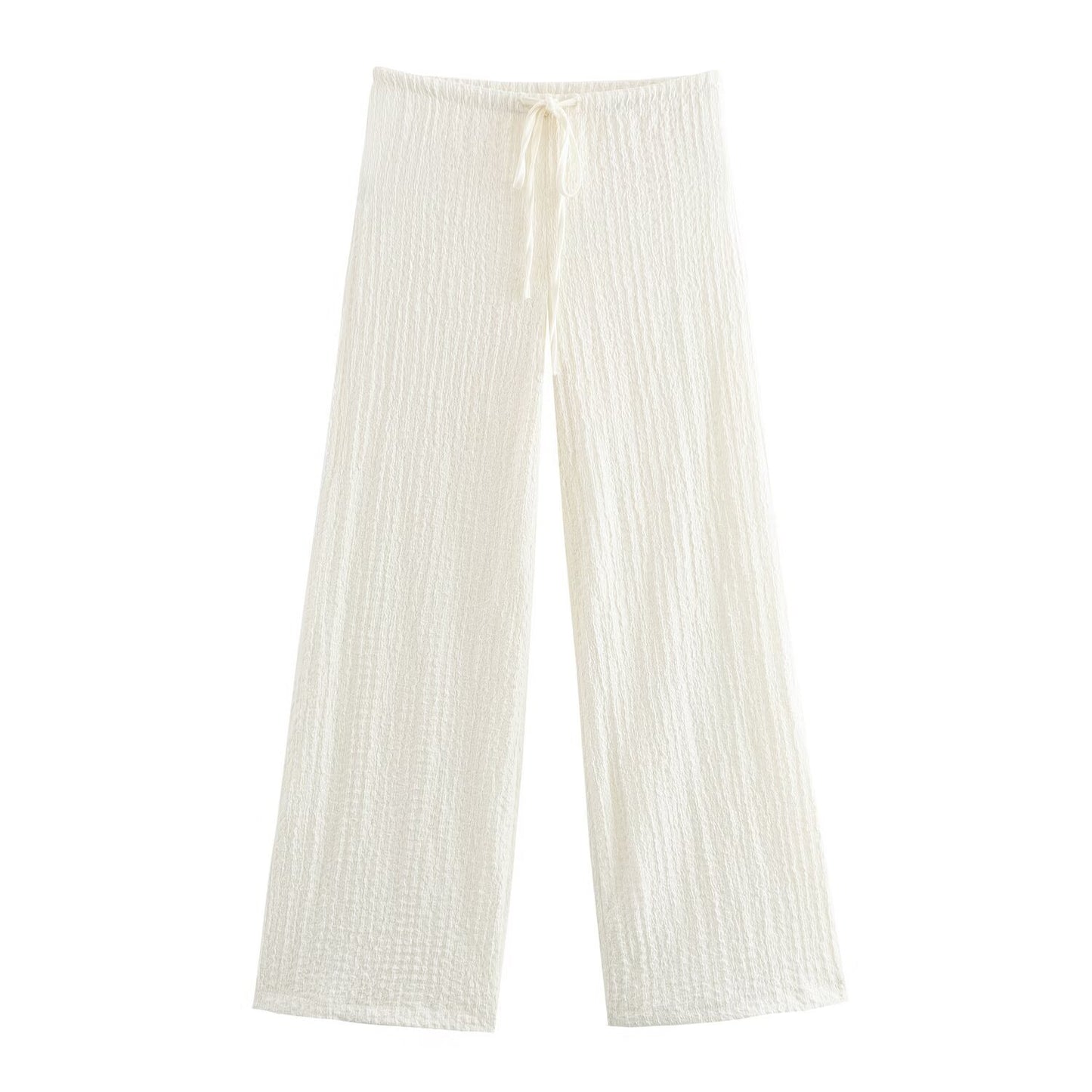 Texture Vest Top Texture Straight-leg Pants Suit