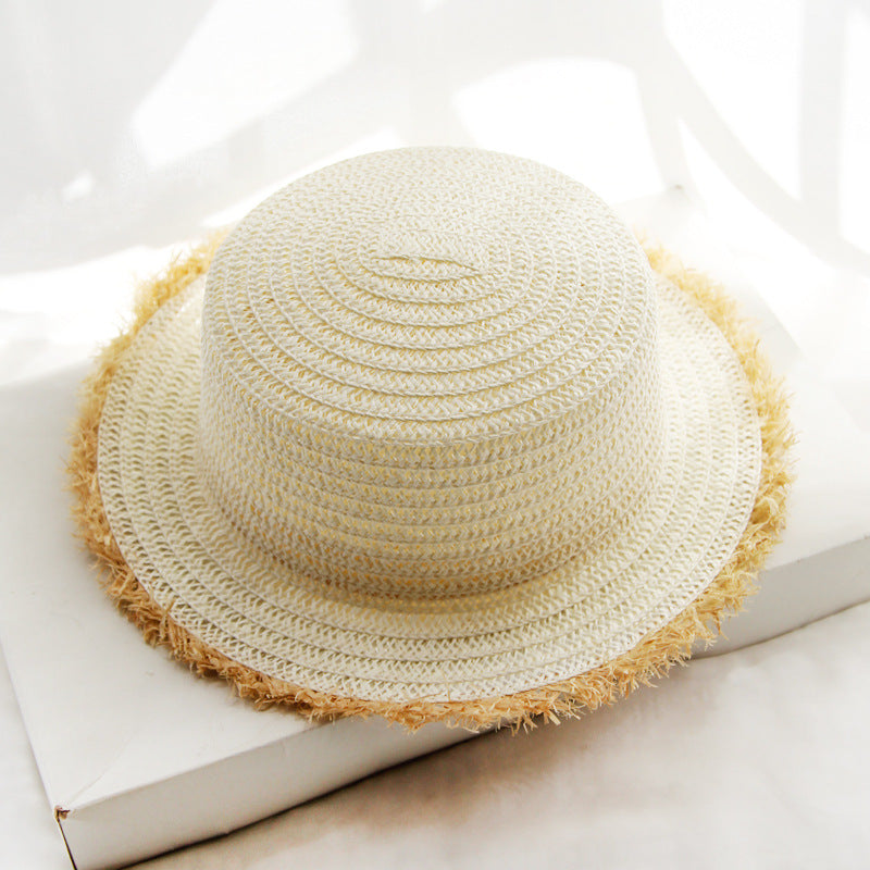 Straw Hat Ladies Sunshade Sunscreen Outdoor Garland