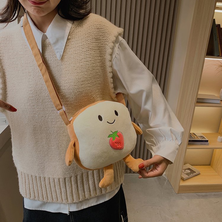 Funny And Cute Plush Messenger Bag