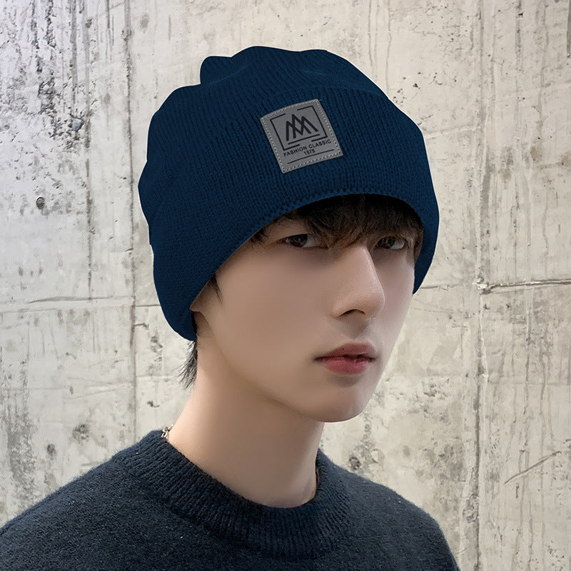 Men's Fashion Windproof Warm Woolen Knitted Hat