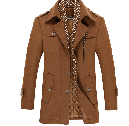 Padded cotton coat and wool coat