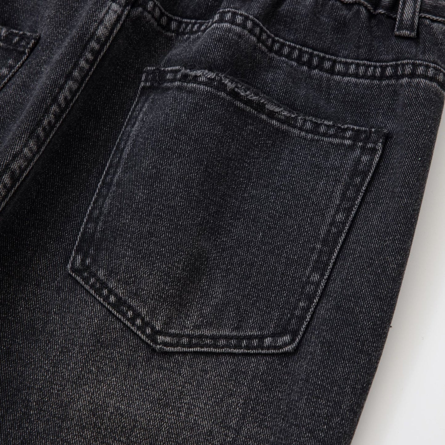 Men's And Women's Same Maychao Straight Washed And Worn Denim Trousers
