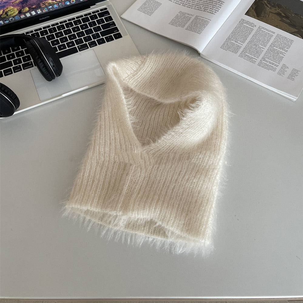 Scarf One Piece Winter Warmth Neck Cover Ear Protection Wool
