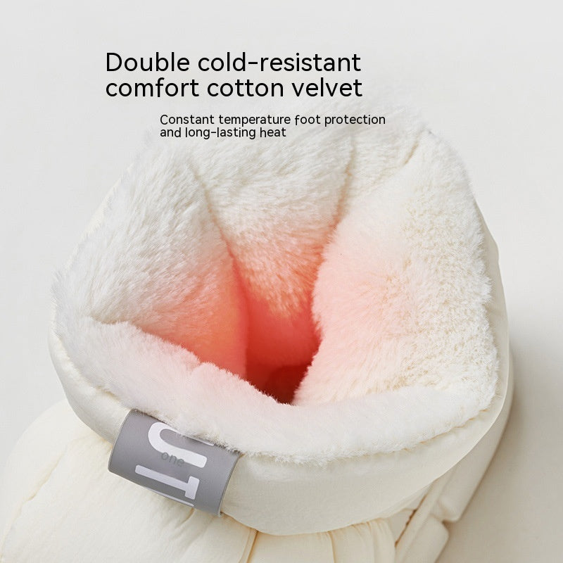 Heel-wrapping Winter Household Non-slip Soft Bottom Shit Feeling Bread Shoes