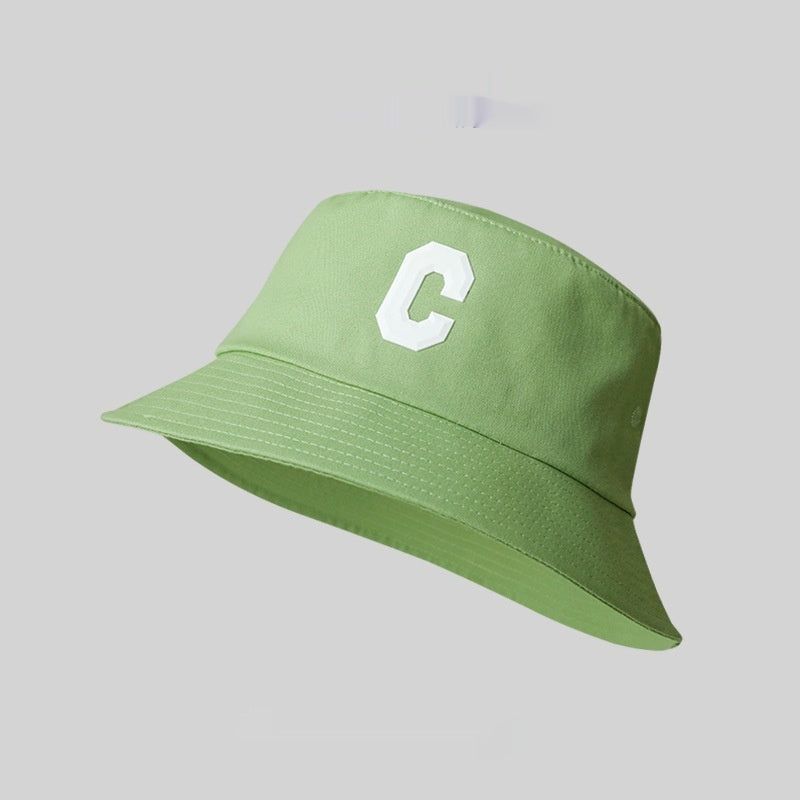 Big Head Circumference Bucket Hat All-match Letters Sun Hat